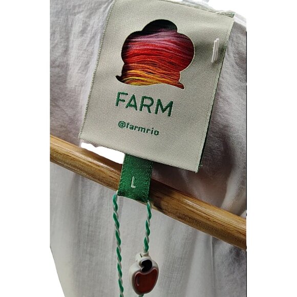 Farm Rio Mixed Off White Print Midi Dress Size Large Brand New With Tags - Picture 6 of 6